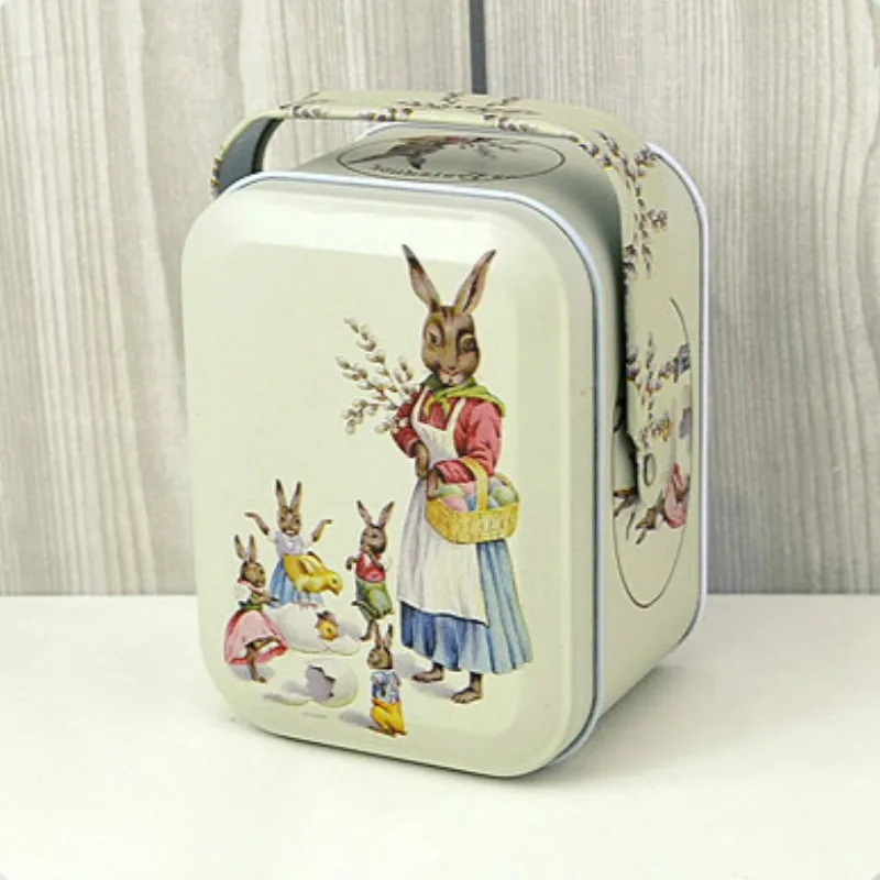 Vivid Peter Rabbit, жестяная коробка, коробка для хранения ювелирных изделий, чехол-органайзер, железная коробка, контейнер для конфет, Подарочная коробка TH160804