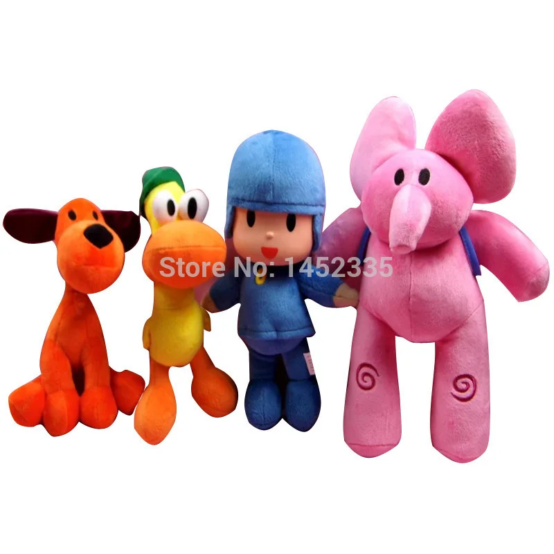 4pcs/lot Full Set POCOYO Cartoon Stuffed Animals & Plush Toys Hobbies