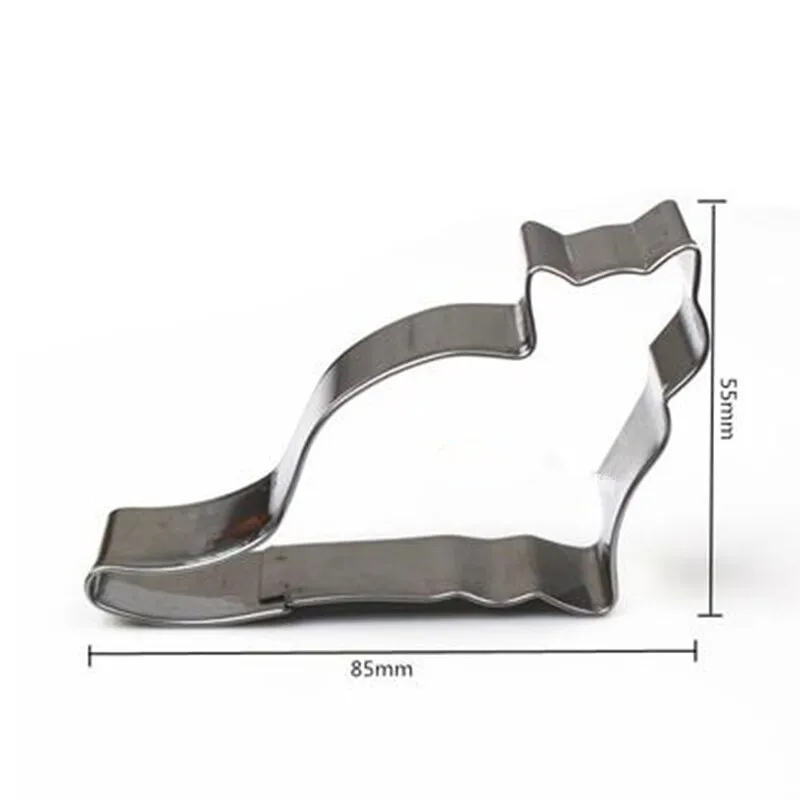 5pcs/set Stainless Steel Cookie Cutter Cute Cat Shape Fondant Biscuits Tools Sugar Craft Bakery Bakeware