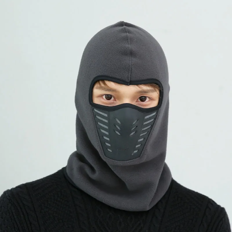 Уличная зимняя велосипедная маска CS, утолщенная флисовая Ветрозащитная маска для холодной защиты, для верховой езды, рыболовная снасть, защита от пыли, полный шарф, шапка