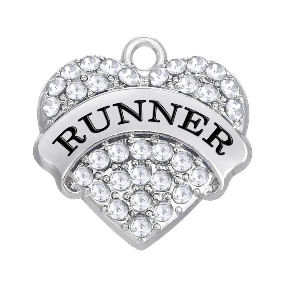(50 pieces/lot) Cheap jewelry free shipping sports RUNNER charms and