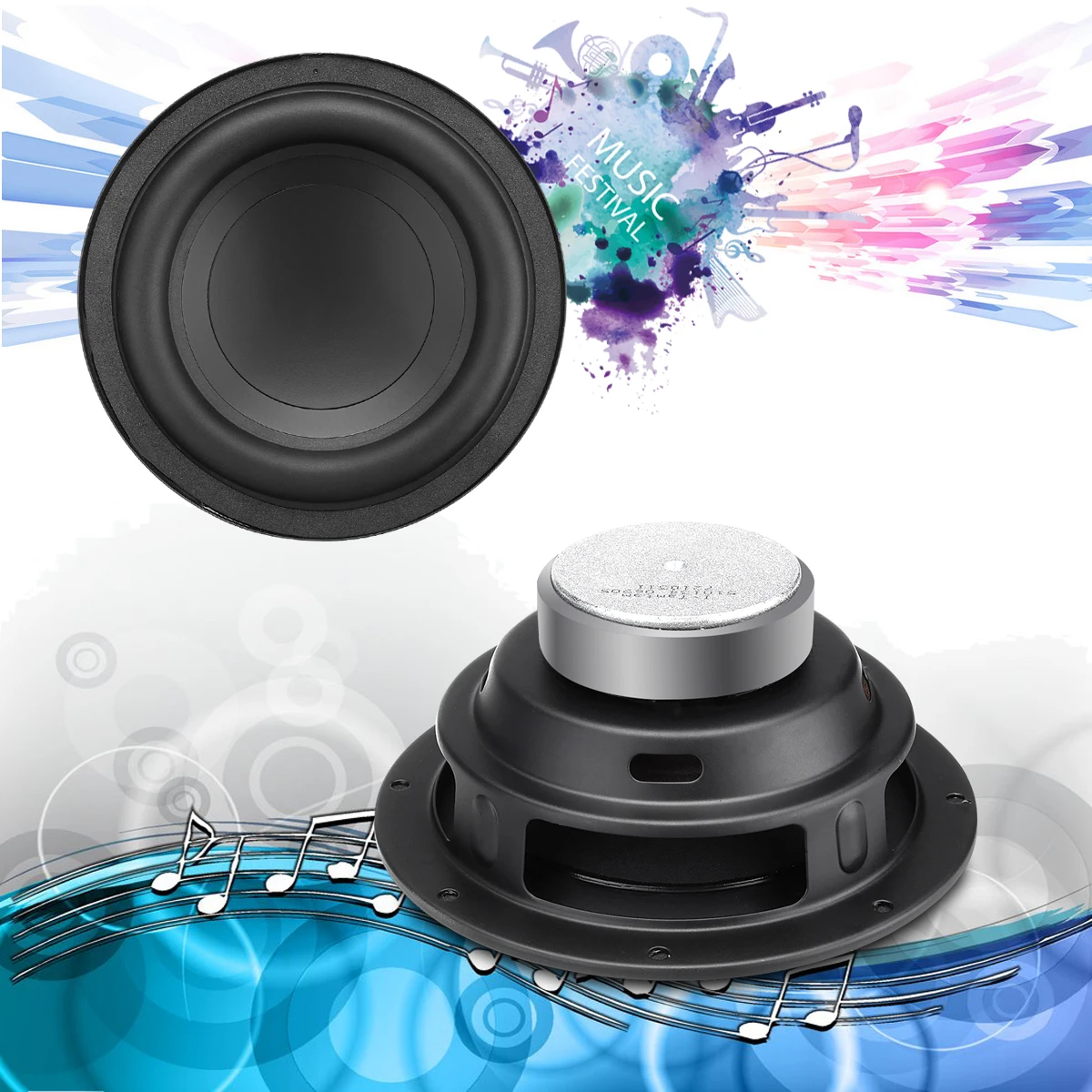 1 piezas 50 W 6 pulgadas DIY caja de sonido altavoz estéreo Subwoofer fuerte bocina de Bajo claro altavoz de voz trompeta de coche barco amplificar altavoz 1 piezas 50 W 6 pulgadas DIY caja de sonido altavoz estéreo Subwoofer fuerte bocina de Bajo claro altavoz de voz trompeta de coche barco amplificar altavoz