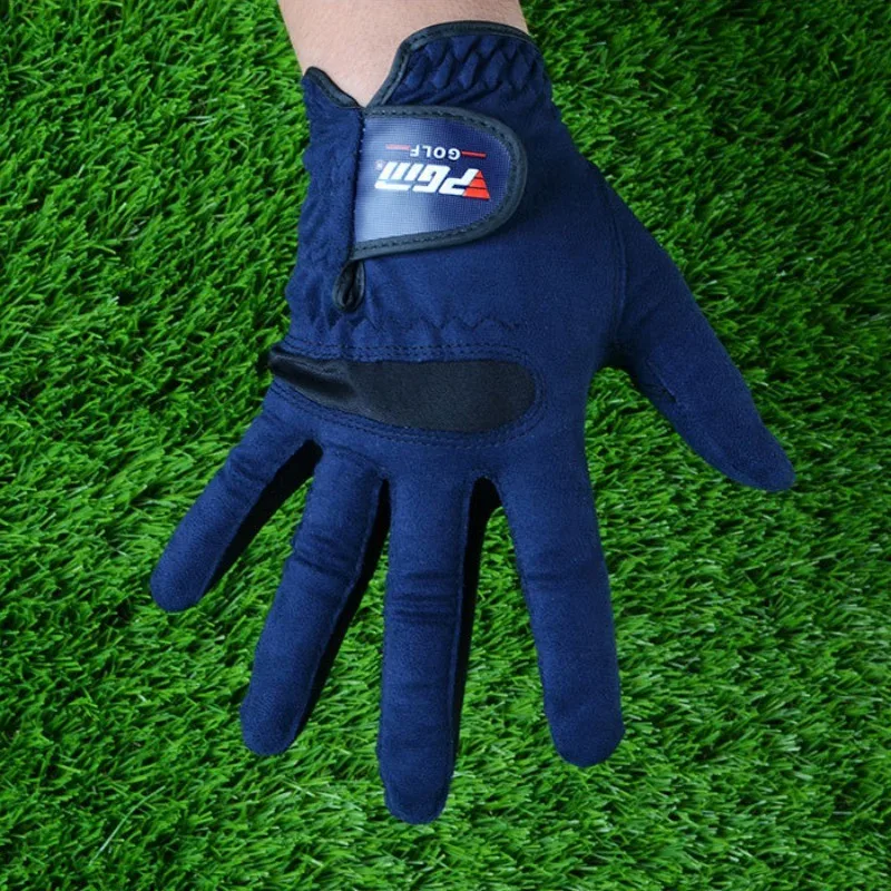 1 шт мужские правая/левая рука перчатки для гольфа, дышащие пот из абсорбирующей ткани из микрофибры мягкие износостойкие перчатки для гольфа на открытом воздухе