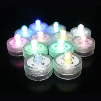 

12pcs/Lot 100% Waterproof LED Candle Wedding Decoration Submersible Floralyte LED Tea Lights Party Decoration LED Floral Light