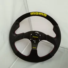 13 inch 14-inch matte leather carbon fiber racing steering wheel / momo steering wheel universal hot 2016