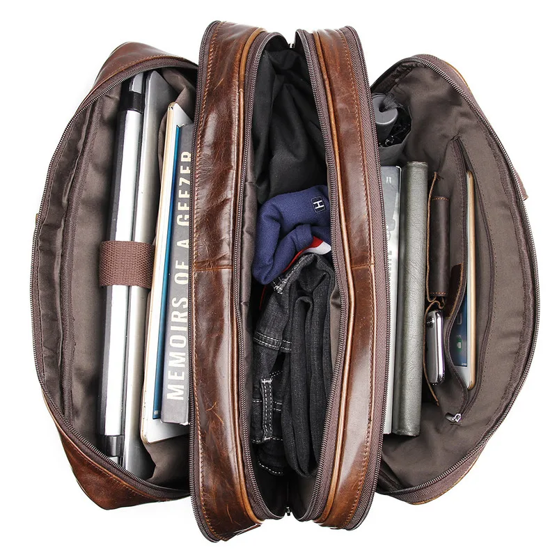Nesitu кофе натуральная кожа 14 ''15,6'' 17 ''ноутбук мужской портфель бизнес дорожные сумки портфель большие сумки-мессенджеры M7289