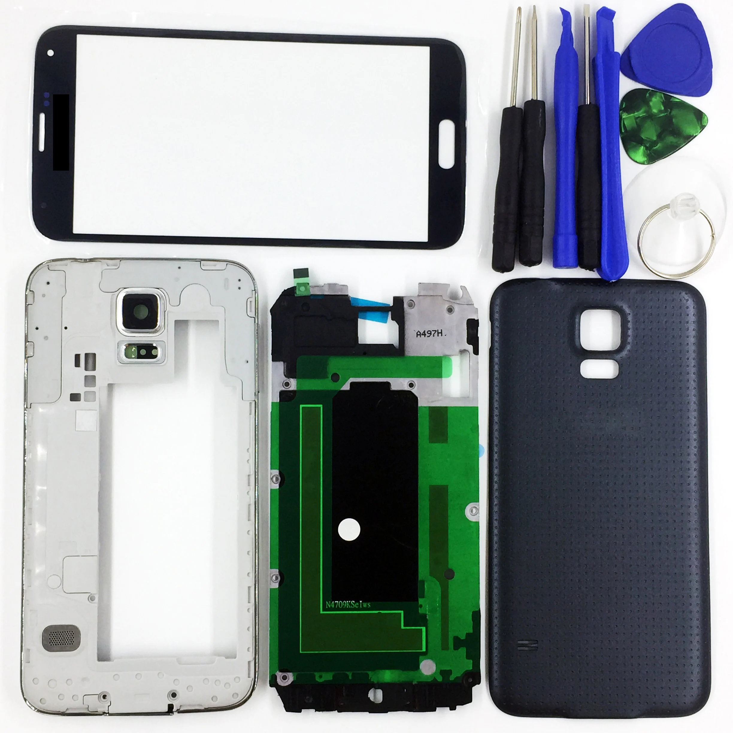 For Samsung Galaxy S5 G900 G900F G900V G900T Black White Gold Complete Full Housing Front Middle