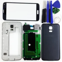 For Samsung Galaxy S5 G900 G900F G900V G900T Black/White/Gold Complete Full Housing Front Middle Bezel Battery Housing