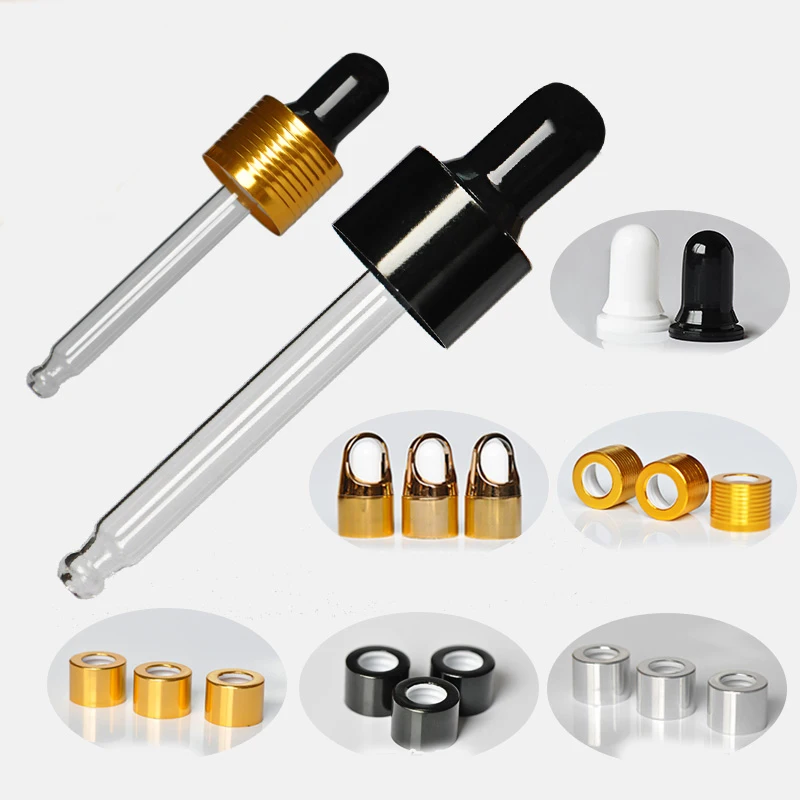 50Pcs 100Pcs 200Pcs 500pcs Dropper Cap for 18mm Neck Size Bottles Essential Oil Accessories Supplies | Красота и здоровье