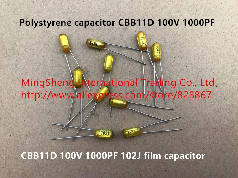 

Original new 100% polystyrene capacitor CBB11D 100V 1000PF 102J film capacitor (Inductor)