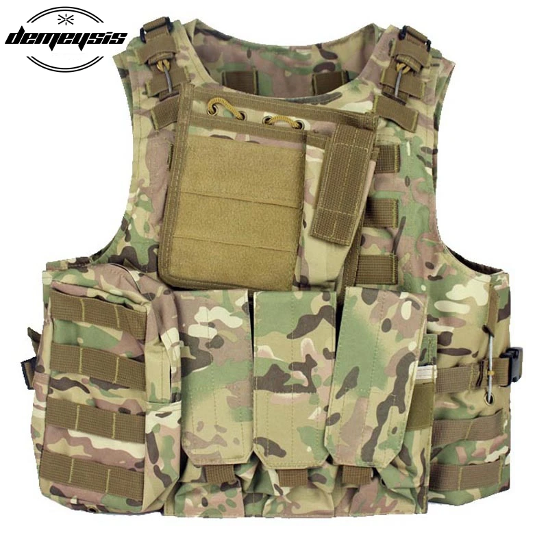 Military Tactical Vest CS Wargame Outdoor Equipment Airsoft Plate carrier Multicam Army Molle Mag Ammo Chest Paintball Vest