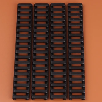 

ohhunt Ladder Rail Rubber Cover Black Tan Tactical Accessories 4 pcs 17 Slot Heat Resistant Rifle Handguard Weaver Picatinny
