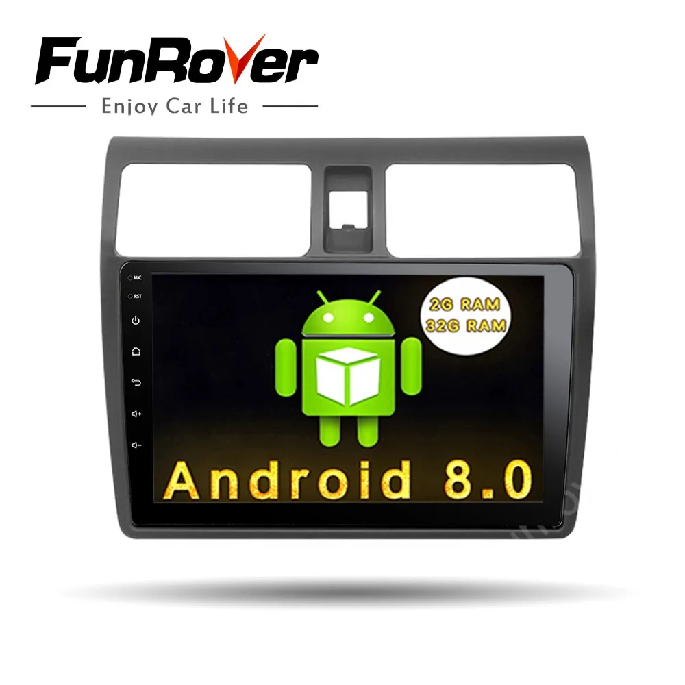 

Funrover 10.1" Car radio for Suzuki Swift 2005-2018 Quad core Android 8.0 Car dvd GPS player Stereo wifi 2G RAM 32G ROM BT RDS