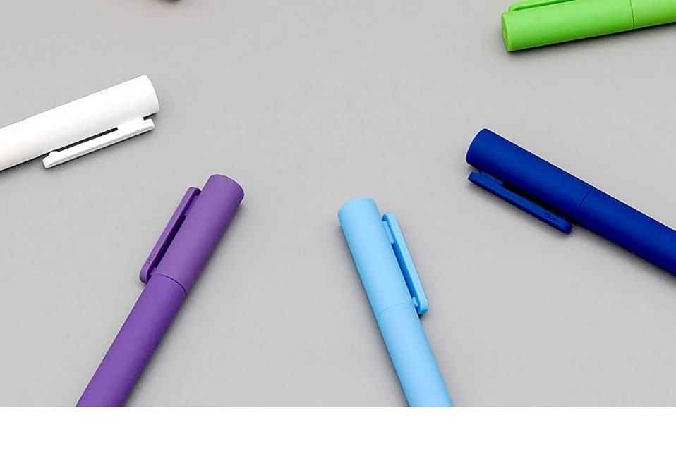 Newest 8 pcs  box  Xiaomi Mijia Youpin Kaco K1 gel pen with black 0.5 neutral pen Colorful colors black refill smooth writing (9)