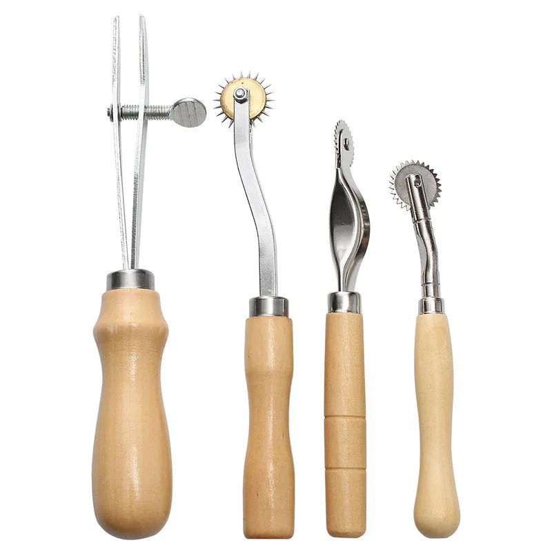 

37Pcs Leather Craft Tools Kit Hand Sewing Stitching Punch Carving Work Saddle Leathercraft Accessories