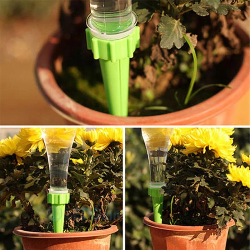 12 Automatic Watering Irrigation Spike Garden Plant Flower Drip Sprinkler Practical Wear-resistant Durable Tool C0413#30        01