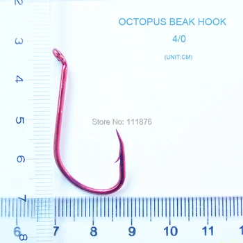 

Lot 100pcs Premium Quality Chemically Sharpened Octopus Beak Hooks in Sizes 4/0 ,Fishing Hook Fishing Tackle with Free Shipping!