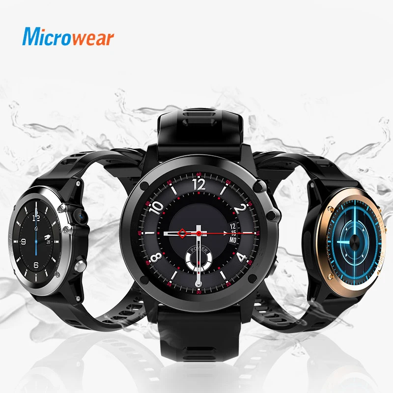 

Microwear H1 SmartWatch Sport Waterproof IP68 Smart Watch Can Take Photo Wifi Surf SIM CPU-MTK657P2 For IOS Android 4.4