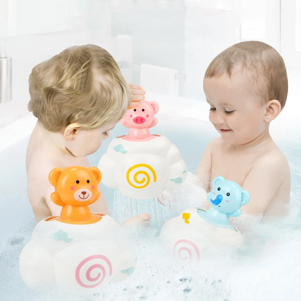 Летние Детские ванны для душа милые Мультяшные игрушки облачные детские игрушки дождевые игрушки для купания для малышей распылительный
