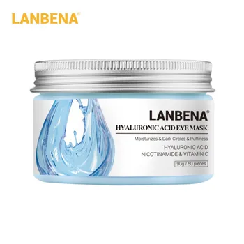 

50pcs Eye Mask Hyaluronic Acid Eye Patches Serum Reduces Dark Circles Bags Eye Lines Repair Nourish Firming Face Care