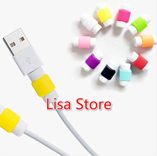 12pcs/6 pairs Universal Cartoon USB Charger Cable Winder Earphone Cable Cord Protector Cable Bite For iPhone Samsung Cell Phone