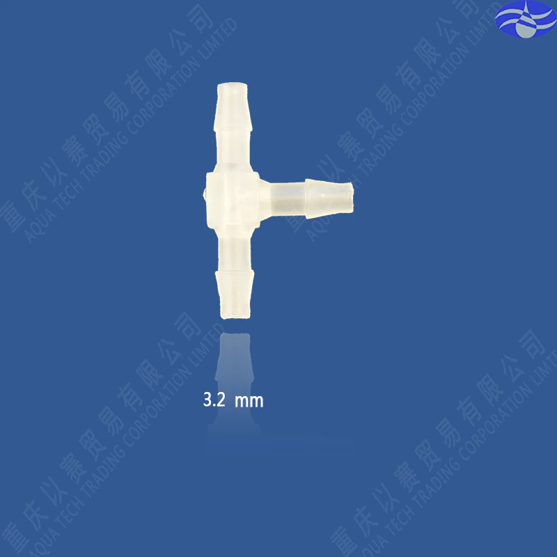 

3.2mm(1/8")Tee plastic pipe connector,hose connector,pipe fittings
