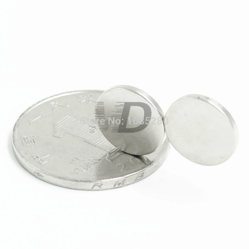 12x1 mm 1/2"x 1/32" N35 Strong Disc Rare Earth Neodymium thin Magnets 5-500Pcs 