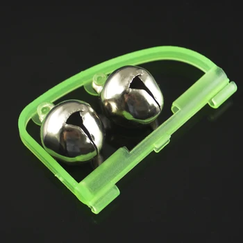 

MNFT New 2PCS X Luminous Light Twin Bells Clip On Night Fishing Rod Bite Alarm