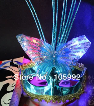

New mask butterfly rain mask Ms. mask flash dance performances mask