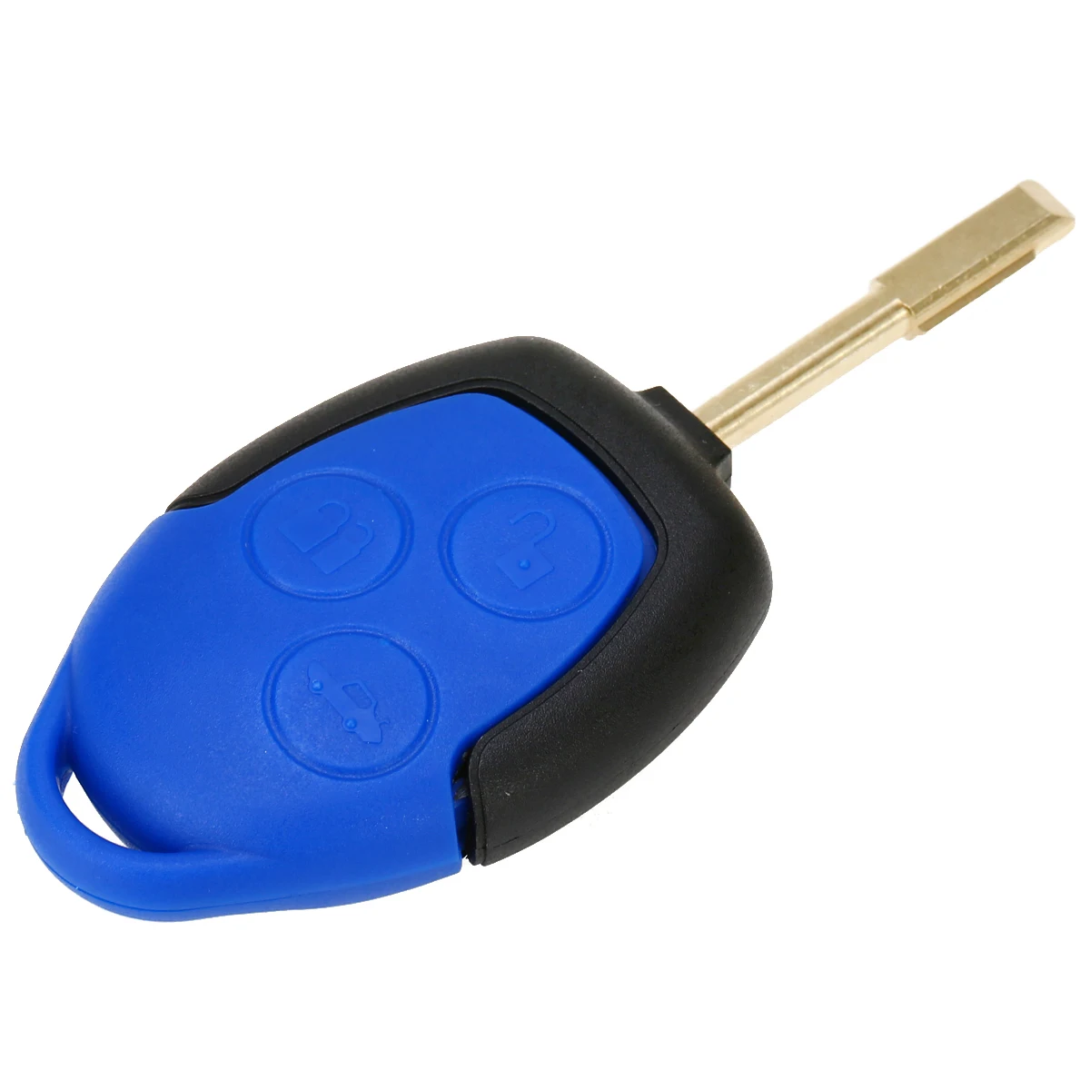 

Mayitr 1pc 3 Button Blue Remote Key Fob Case Dedicated Replacement Car Key Shell With Blade For Ford Transit