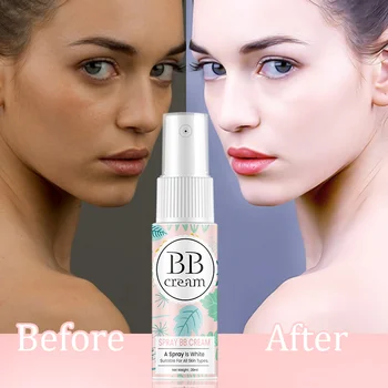 

2019 New Spray Type Moisturizing Waterproof Bright White Vitamin C Lasting Whitening BB Cream Portable Concealer Spray