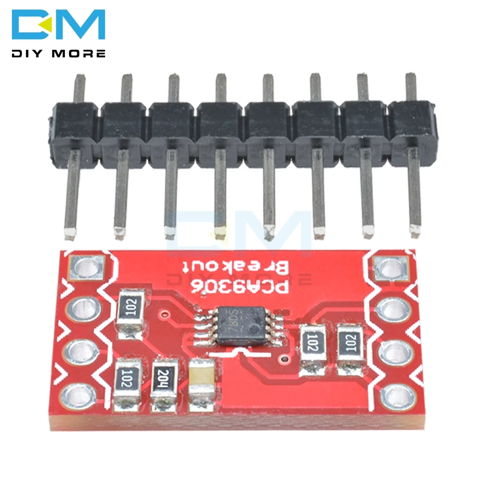 PCA9306 двойной 2 бита Bi-directional IIC I2C Напряжение уровня переводчик Breakout совета модуль высокая низкая Напряжение 5 V 3,3 Diy электронные