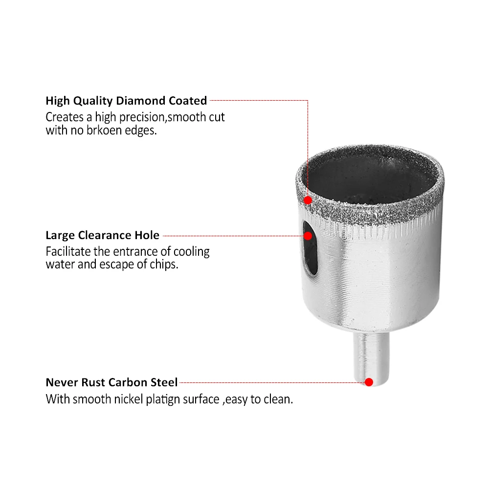 1set 30-80mm Diamond Coated Core Hole Saw Drill Bits Tool Cutter For Tiles Marble Glass Granite Drilling Best Price 1set 30-80mm Diamond Coated Core Hole Saw Drill Bits Tool Cutter For Tiles Marble Glass Granite Drilling Best Price
