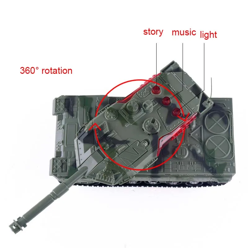 Wireless electric tank remote control car 4-way charging remote control car Child simulation model