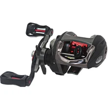 6,3: 1 Передаточное число 10+ 1 Шариковые подшипники LeftRight ручной магнитный тормоз морской пресноводный baitcasing рыболовные стержневые катушки