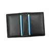 GENODERN portatarjetas de cuero genuino tarjetero negro tarjetero cartera primer portatarjetas de piel de vaca regalo para hombre ► Foto 2/6