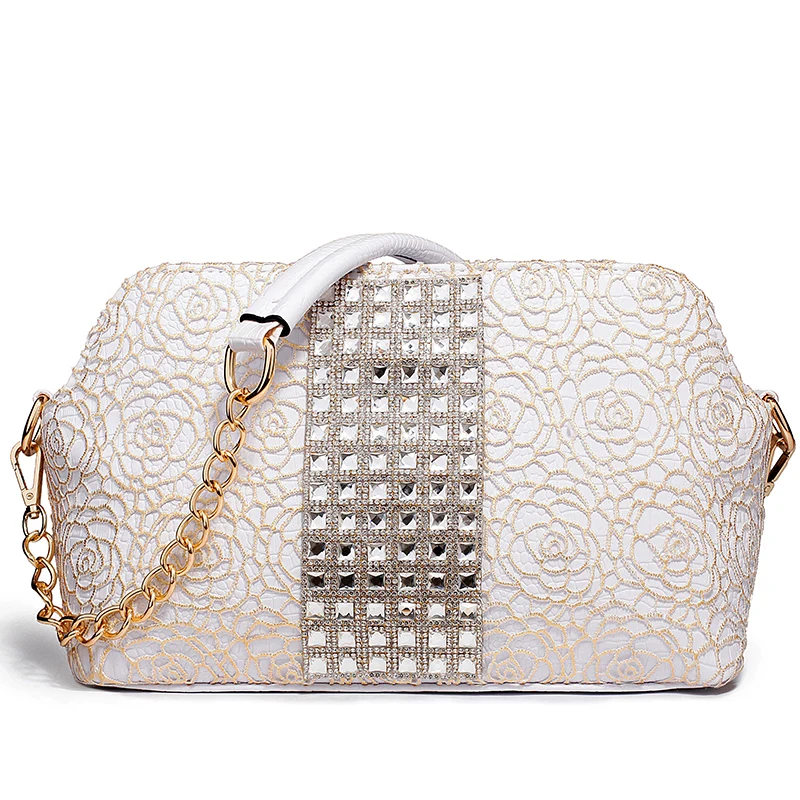 2016 European and American Fashion Lace Rose Gold Diamond Flowers