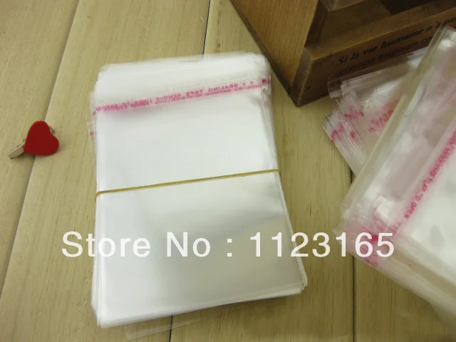 16*21 см, 200 шт х самоклеящаяся печать пластиковый пакет-прозрачный повторно закрываемый полиэтиленовый мешочек с высокой прозрачностью клеящаяся полоска герметичная упаковка