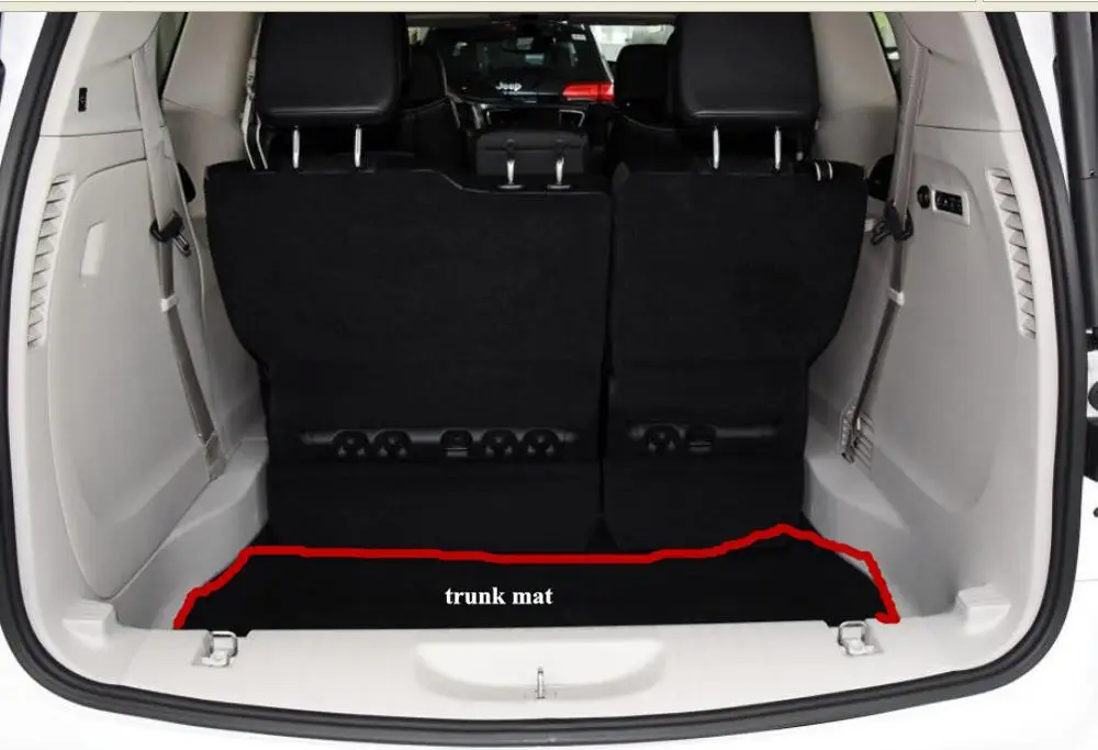 Высокое качество! Индивидуальный полный набор автомобильных ковриков+ коврик для багажника для Chrysler nicfica 7 мест- водонепроницаемые ковры