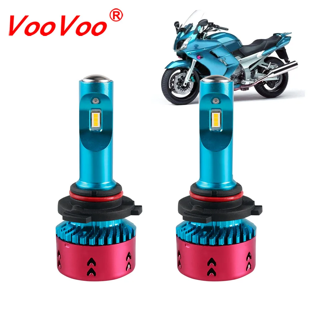 VooVoo светодиодные фары для автомобиля H4 H7 H11 H8 лампы 6500K Hi/Lo луч света белый ATV мото