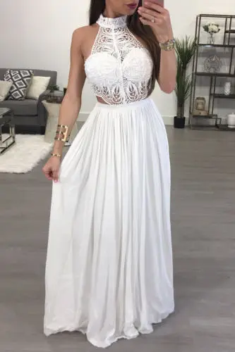 

2019 Women Summer Boho Casual Long Maxi Chiffon Dresses Evening Party Dress Sundress New