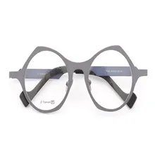 Бренд Deign Ретро мода полный обод чистый титановый прогрессивный мульти-фокусный объектив очки рамка красный для дальнозоркости дальние очки для чтения