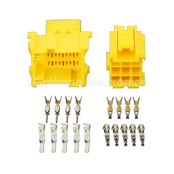 

10 Sets 9 Pin yellow terminal block connector with terminal DJ7092A-3.5-11/21 9P car harness connector