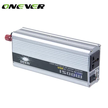 

Onever Car Power Inverter Converter DC 12V to AC 220V 1500W Modified Sine Wave Inverter Dual USB Car Charger Power Converter