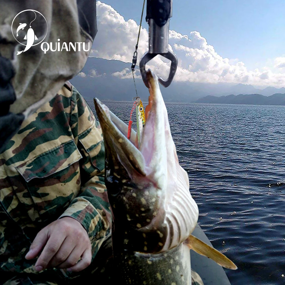 QUIANTU 5 шт./лот 25g/40 г/60 г/80 г джиг приманки для рыбалки на блесну крючковый лов блесны