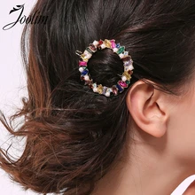 Joolim цветные серые стеклянные круглые шпильки для волос ювелирные изделия для волос