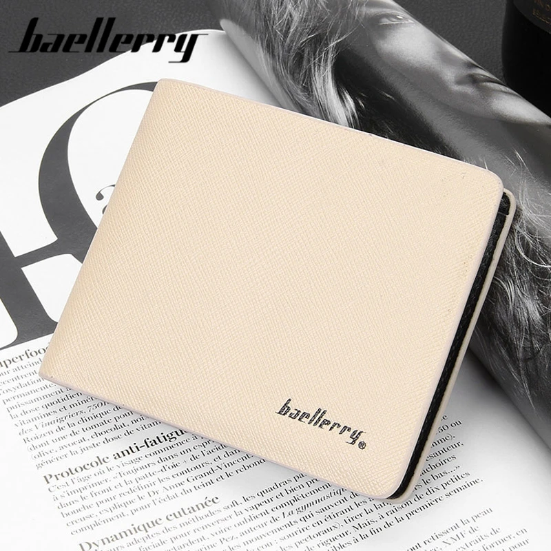 

Baellerry Man Wallets Portefeuille Homme Card Holder Coin Pocket Cuzdan Rfid Male Cuzdan Purse Clutch Short Purse with 6 styles