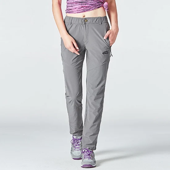 LoClimb Stretch Nylon Hiking Pants Men/Women Outdoor Sprots Quick Dry