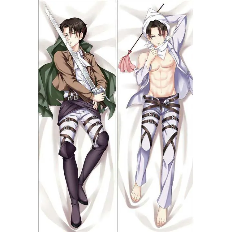 Японские персонажи аниме атака на Титанов Levi Rivaille Throw Otaku Dakimakura подарки