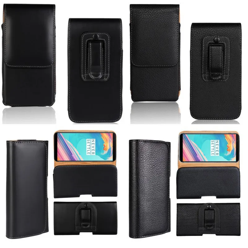 

Belt Clip Case For OnePlus 6 5T 5 3T 3 One Plus X 2 1 Holster Cover Men Waist Leather Pouch Bag Pouch Horizontal Coque Capinhas